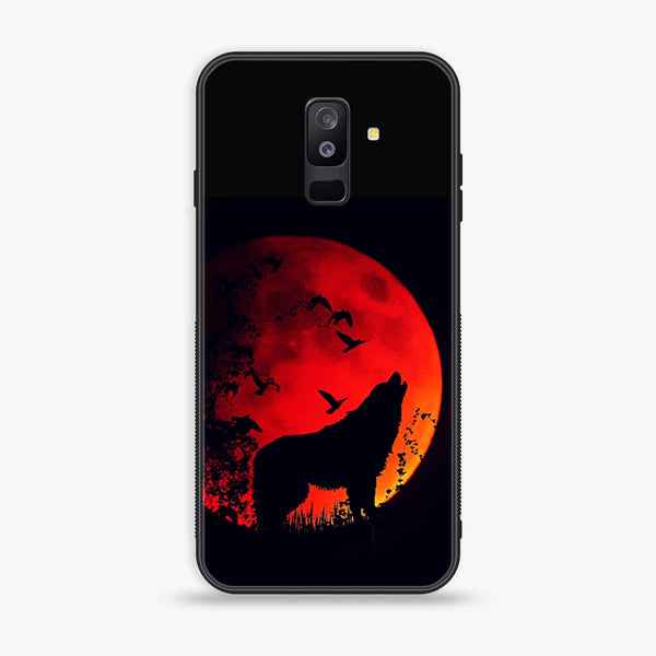 Samsung Galaxy A6 Plus (2018) - Wolf Series - Premium Printed Glass soft Bumper shock Proof Case