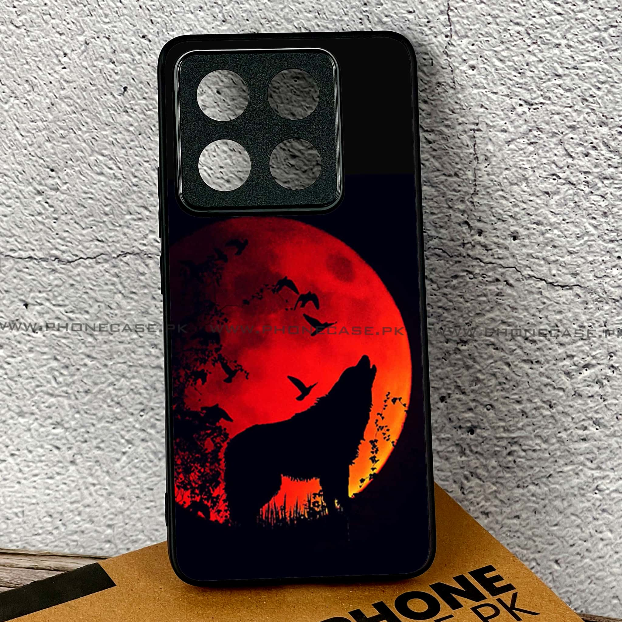 Xiaomi 14T Pro - Wolf Series - Premium Printed Glass soft Bumper shock Proof Case