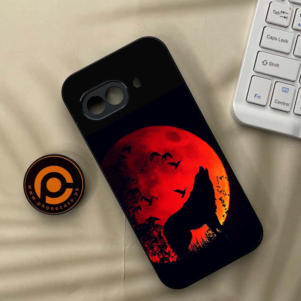 Google Pixel 9a - Wolf Series - Premium Metal Printed soft Bumper Shock Proof Case