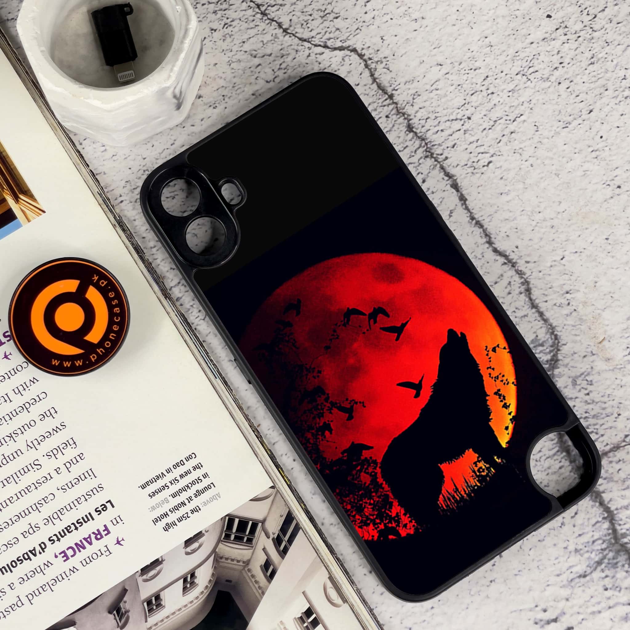 Nothing CMF Phone 1 - Wolf Series - Premium Metal Printed soft Bumper Shock Proof Case