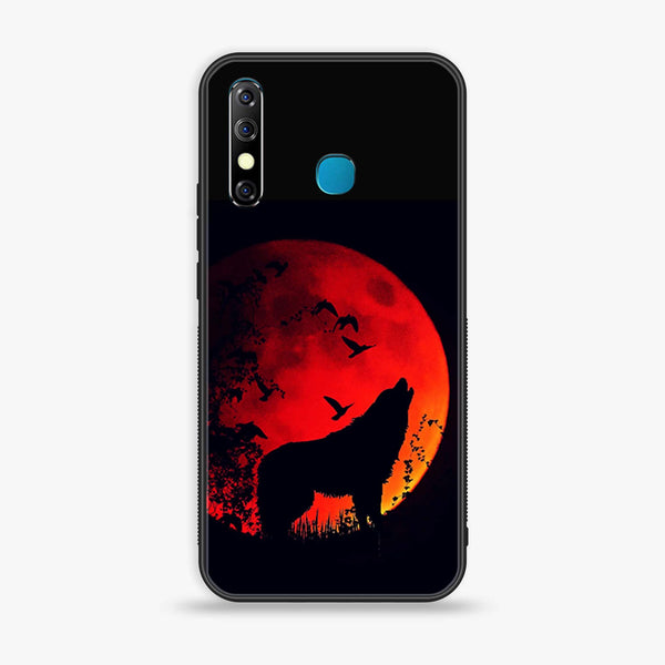 Infinix Hot 8 - Wolf Series - Premium Metal Printed soft Bumper Shock Proof Case