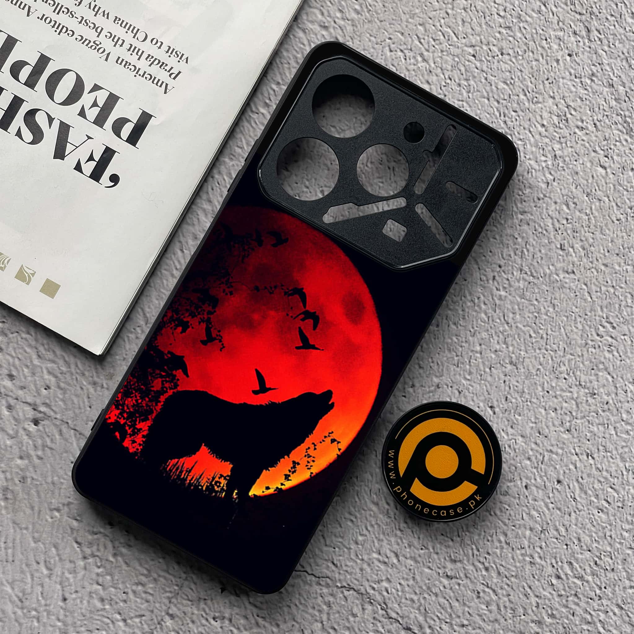 Tecno Pova 6 Neo - Wolf Series - Premium Metal  Printed soft Bumper shock Proof Case