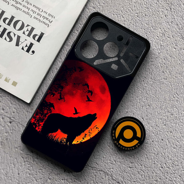 Tecno Pova 6 Neo - Wolf Series - Premium Metal  Printed soft Bumper shock Proof Case