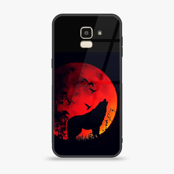 Samsung Galaxy J6 (2018) - Wolf Series - Premium Printed Glass soft Bumper shock Proof Case