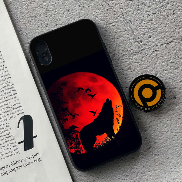 iPhone XR - Wolf Series - Premium Metal Printed soft Bumper shock Proof Case