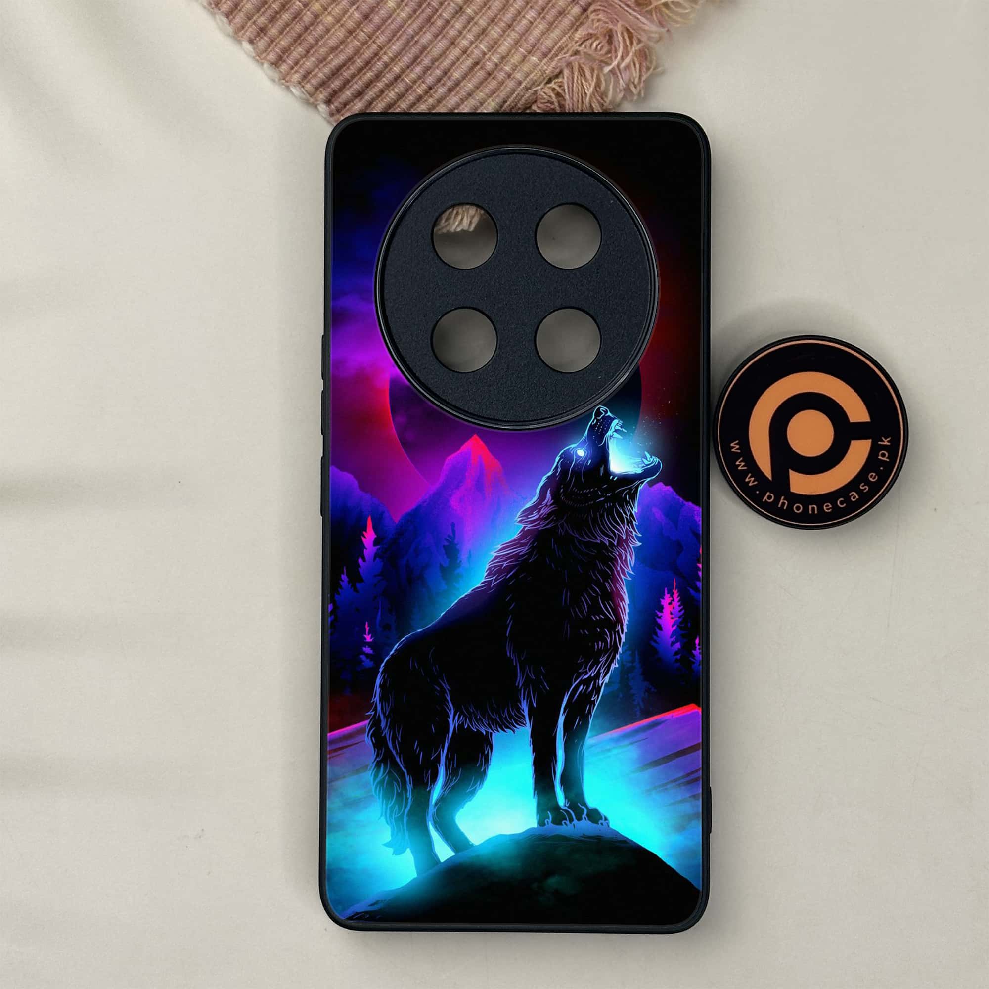 Honor X9c 5G - Wolf Series - Premium Metal Printed soft Bumper shock Proof Case