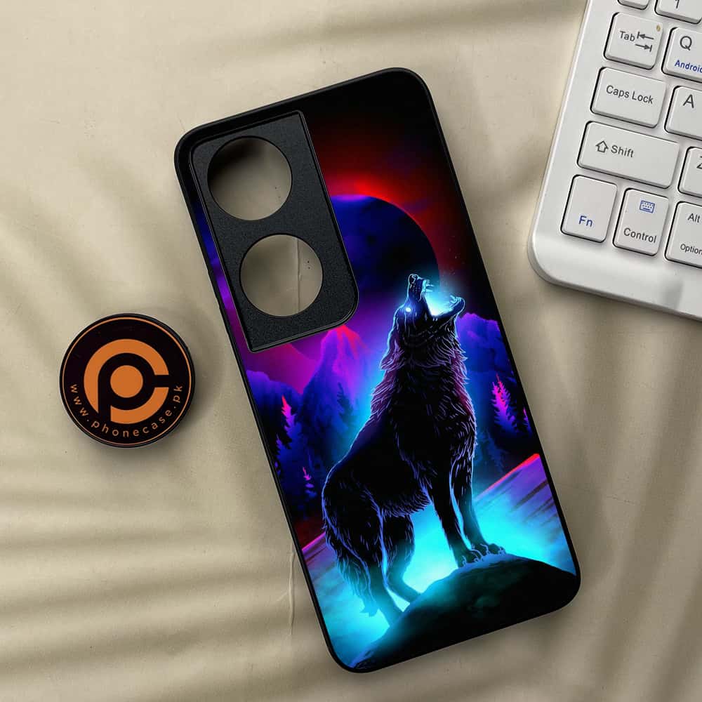 Honor X7b - Wolf Series - Premium Metal  Printed soft Bumper shock Proof Case
