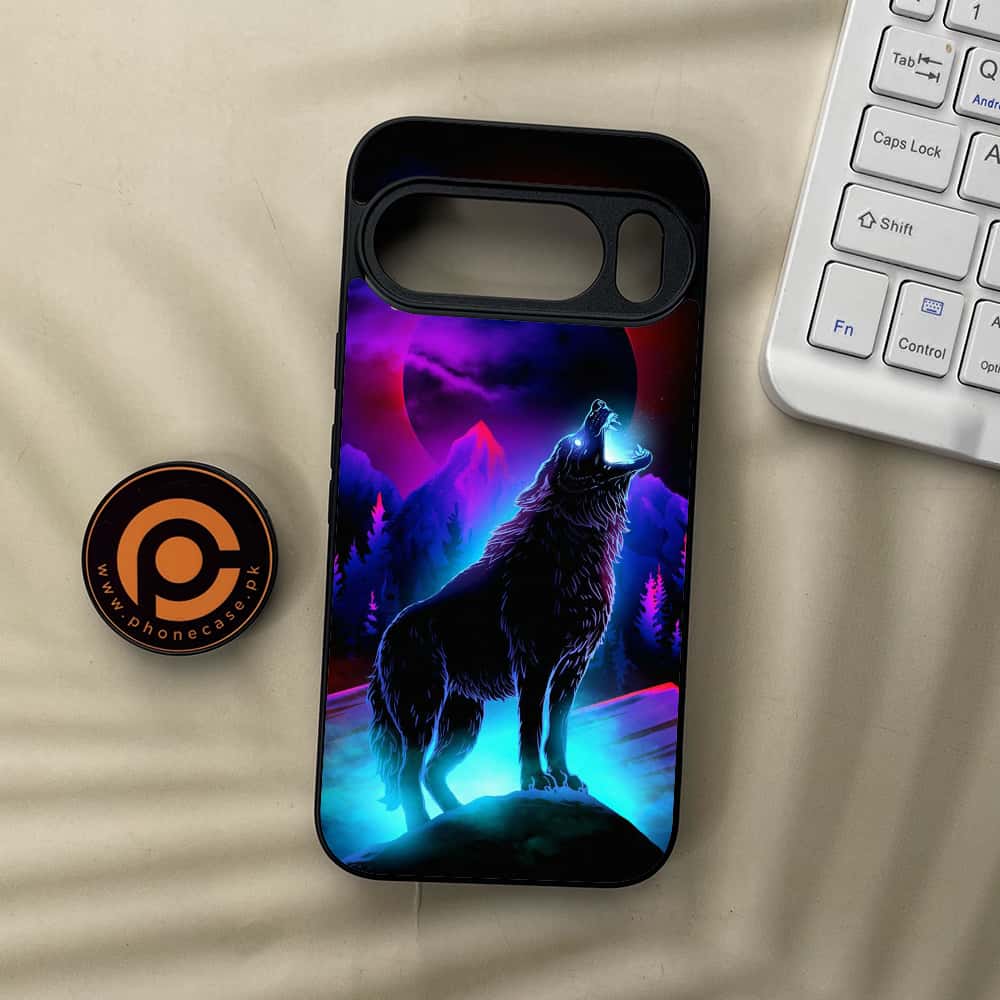 Google Pixel 10  - Wolf Series - Premium Metal Printed soft Bumper Shockof Case