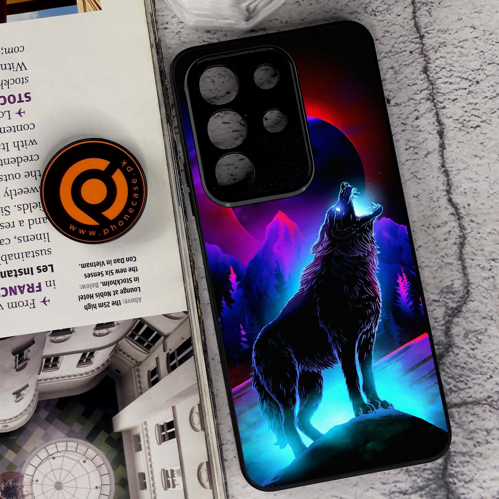 Vivo Y29 4G - Wolf Series - Premium Metal Printed soft Bumper Shock Proof Case