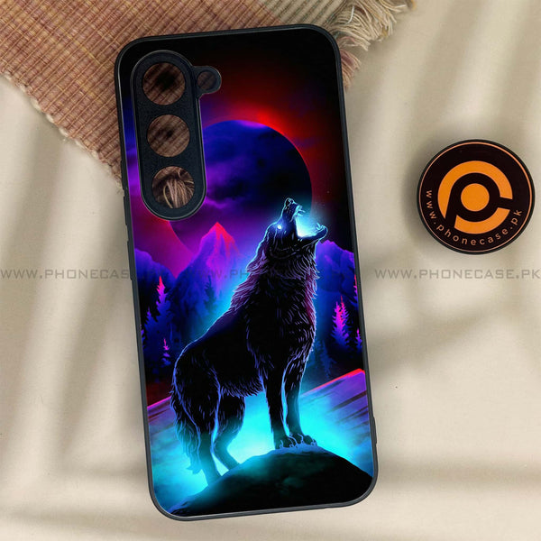 Tecno Spark 40 Pro - Wolf Design 2  - Premium Metal Printed soft Bumper shock Proof Case  CS-38139