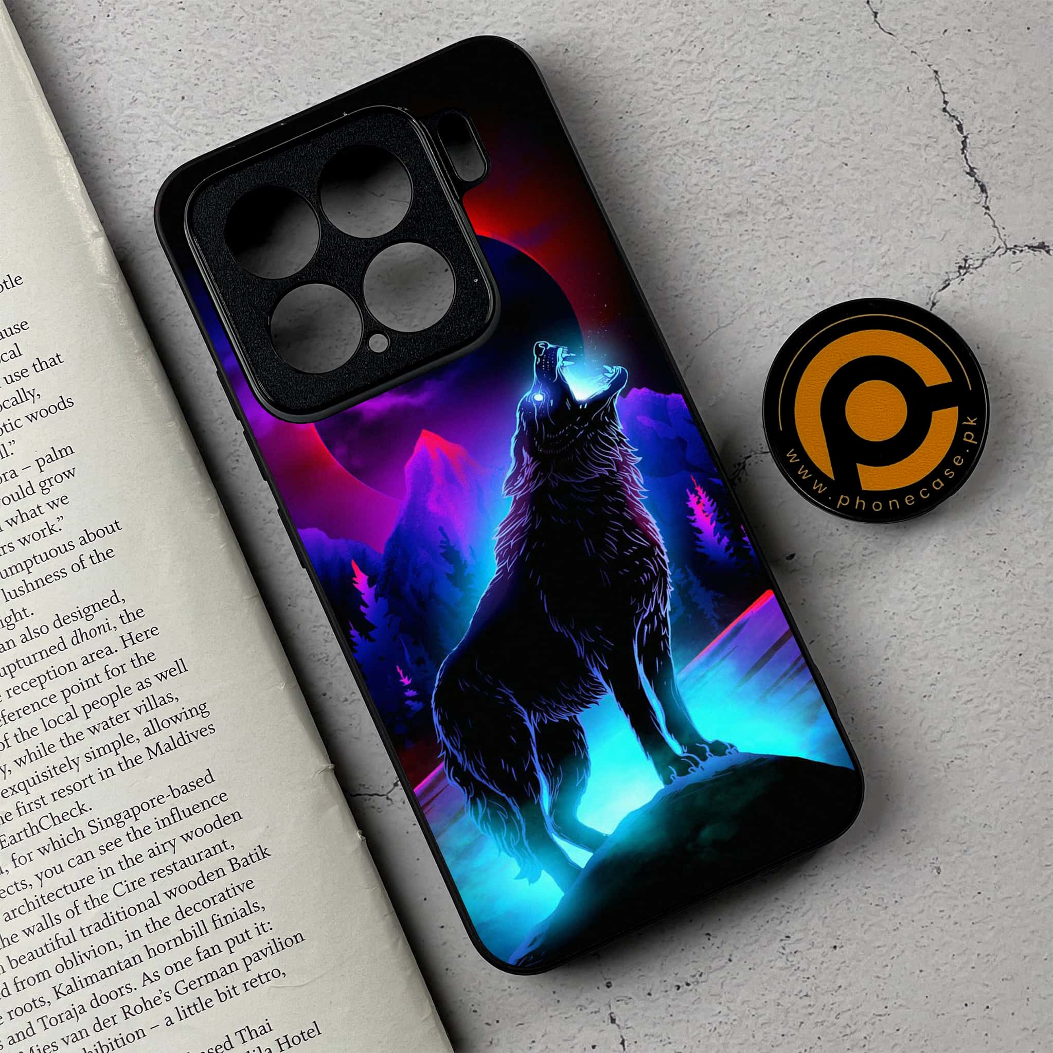 Xiaomi 15 - Wolf Series - Premium Metal Printed soft Bumper shock Proof Case