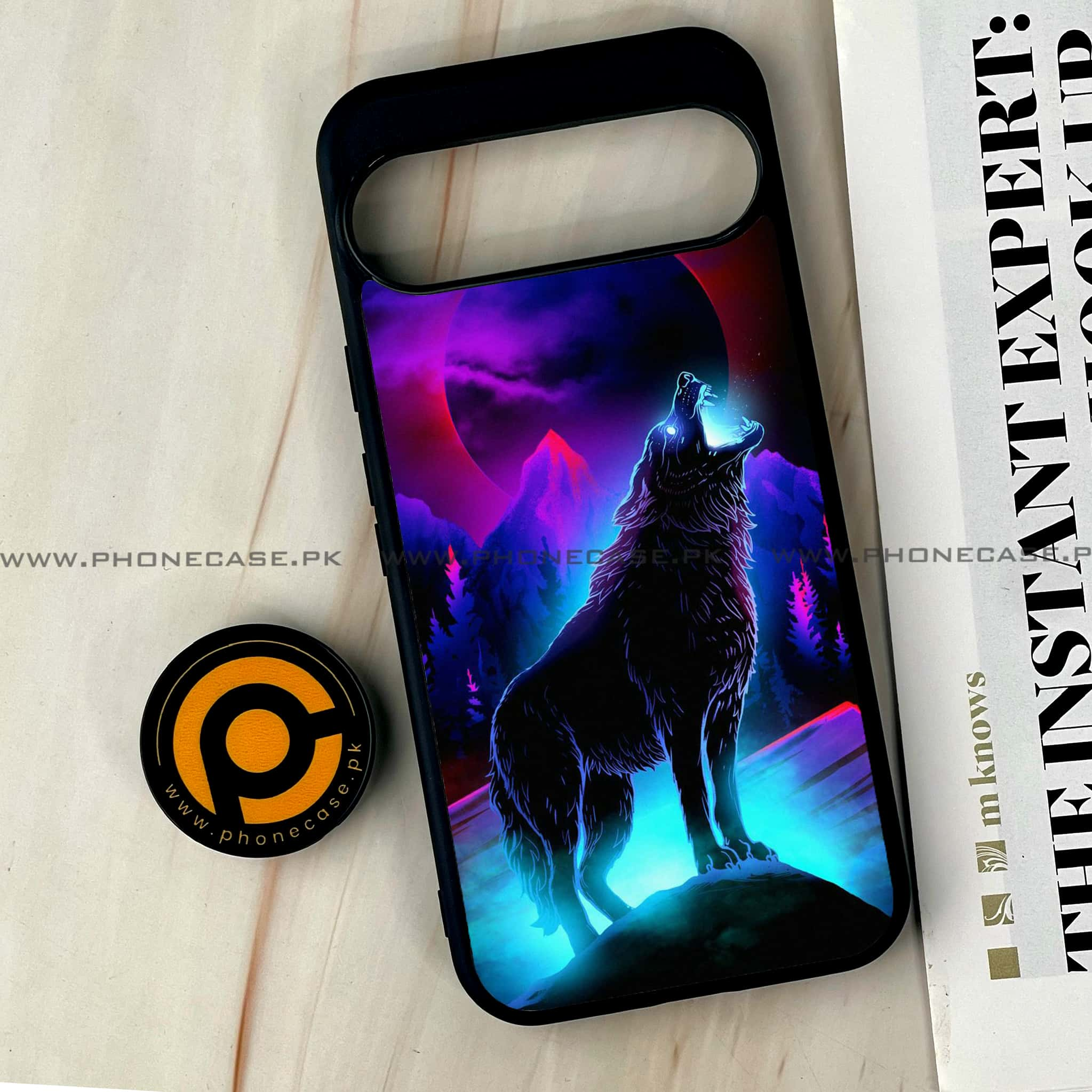 Google Pixel 9 Pro XL - Wolf Series - Premium Printed Glass soft Bumper shock Proof Case