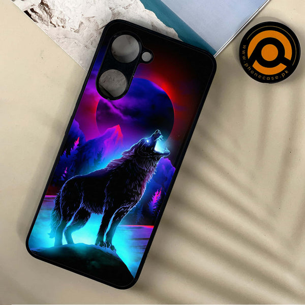 Vivo Y03/ Y18 - Wolf Desin 2 - Premium Printed Metal soft Bumper shock Proof Case CS-15885