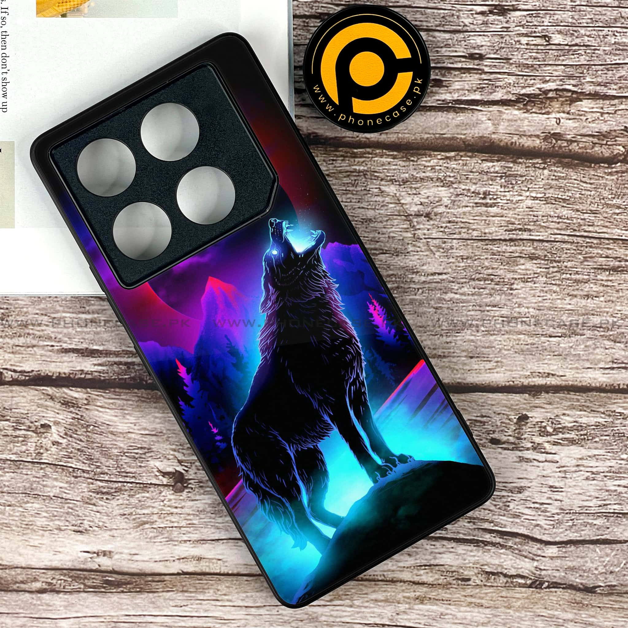 Infinix GT 20 Pro - Wolf Series - Premium Printed Glass soft Bumper shock Proof Case