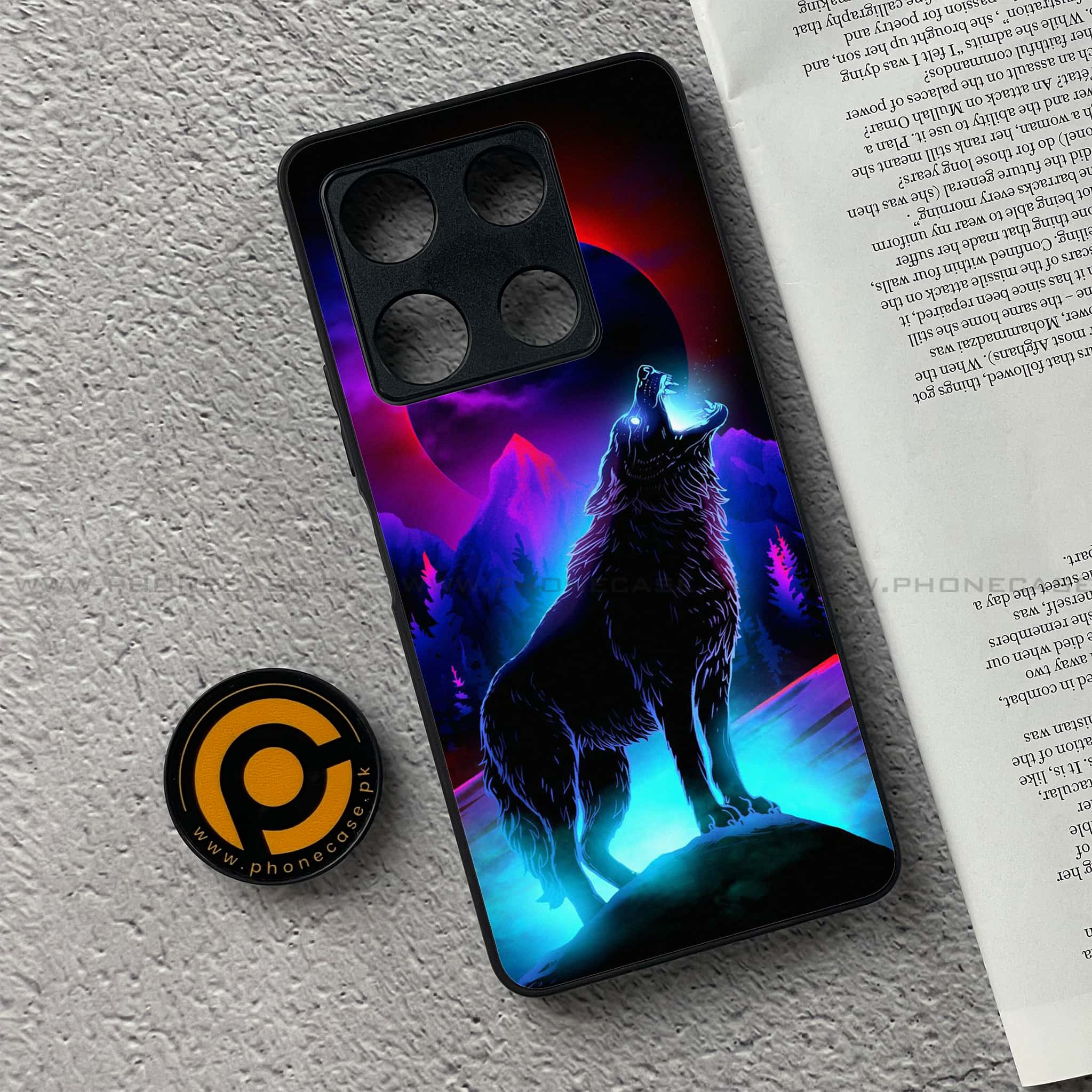 Infinix Note 30 Pro - Wolf Series - Premium Metal Printed soft Bumper shock Proof Case