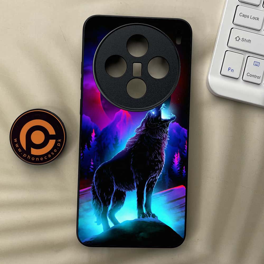 Vivo X200 - Wolf Series - Premium Metal  Printed soft Bumper shock Proof Case