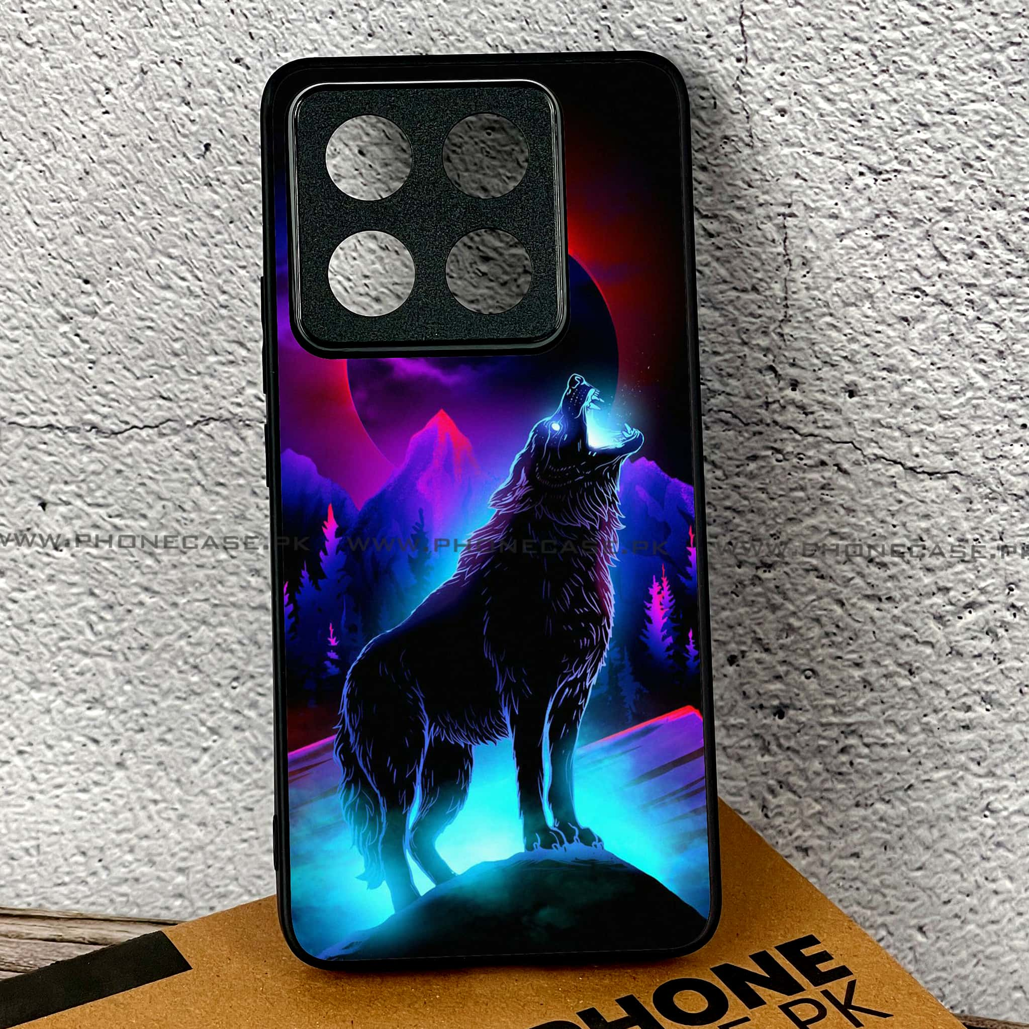 Xiaomi 14T - Wolf Series - Premium Printed Glass soft Bumper shock Proof Case