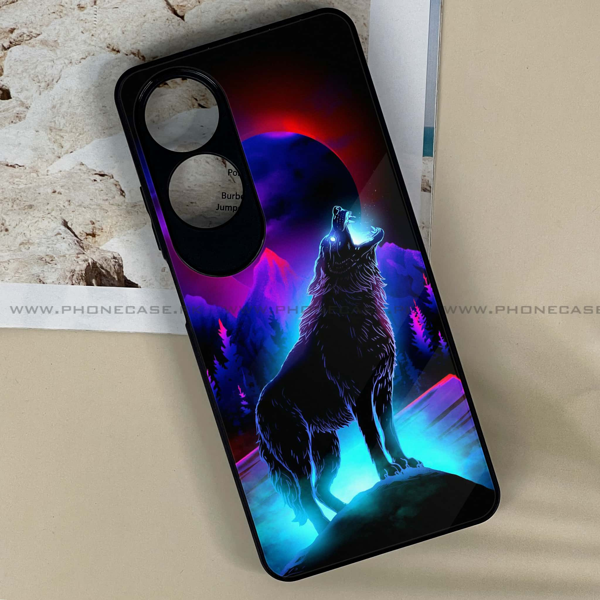 Oppo A60 - Wolf Series - Premium Printed Metal soft Bumper shock Proof Case