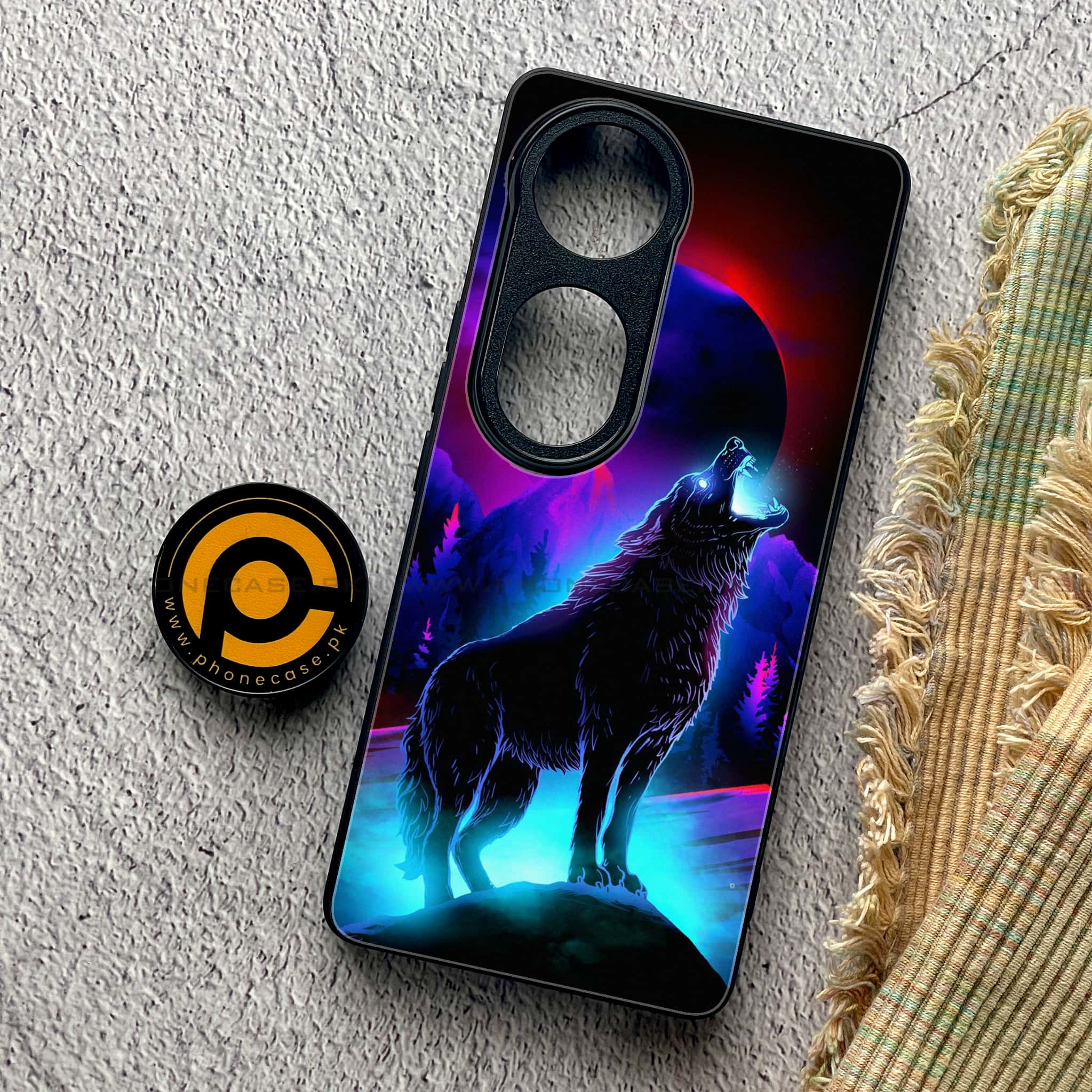 Vivo S19 Pro - Wolf Series - Premium Metal Printed soft Bumper shock Proof Case