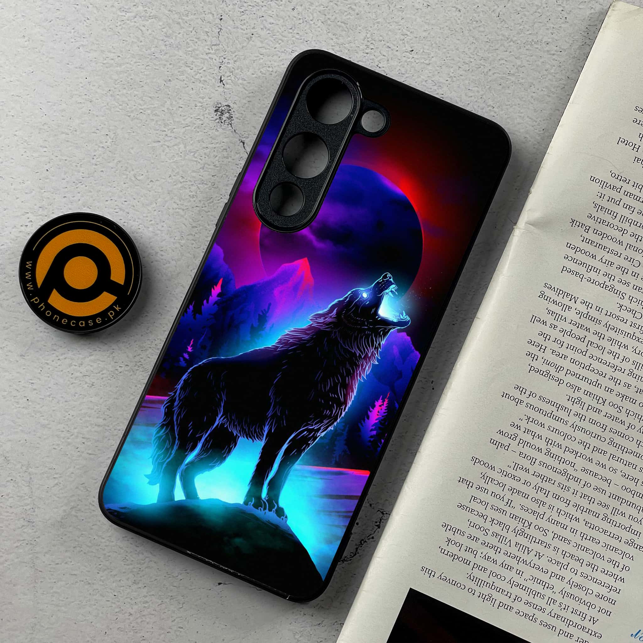 Vivo Y04 - Wolf Series - Premium Metal Printed Soft Bumper Shockproof Case