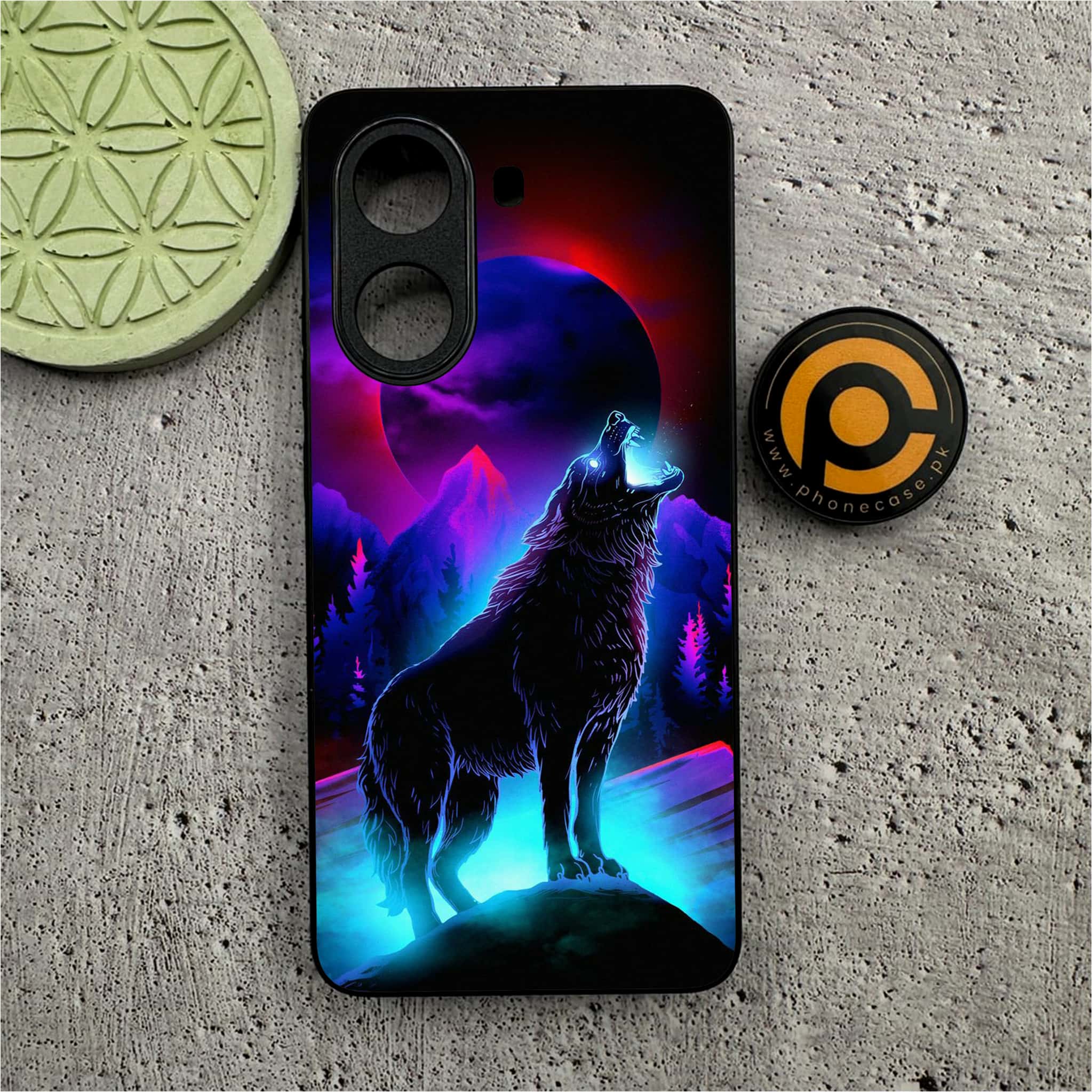 Xiaomi Redmi Turbo 4 - Wolf Series - Premium Metal Printed soft Bumper shock Proof Case