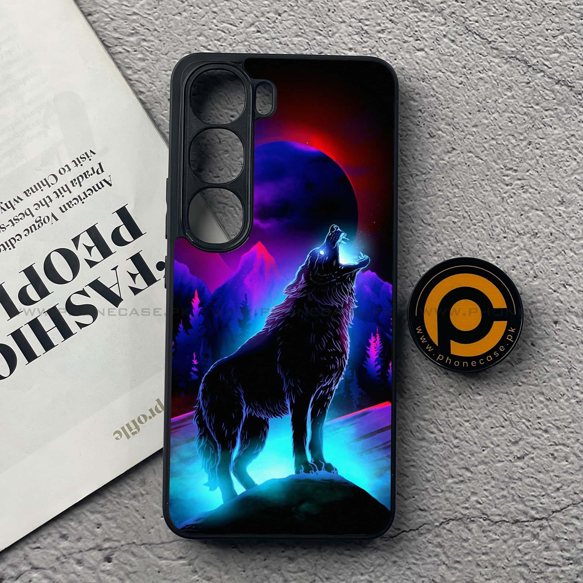 Vivo Y200 4G - Wolf Series - Premium Metal Printed soft Bumper Shock Proof Case