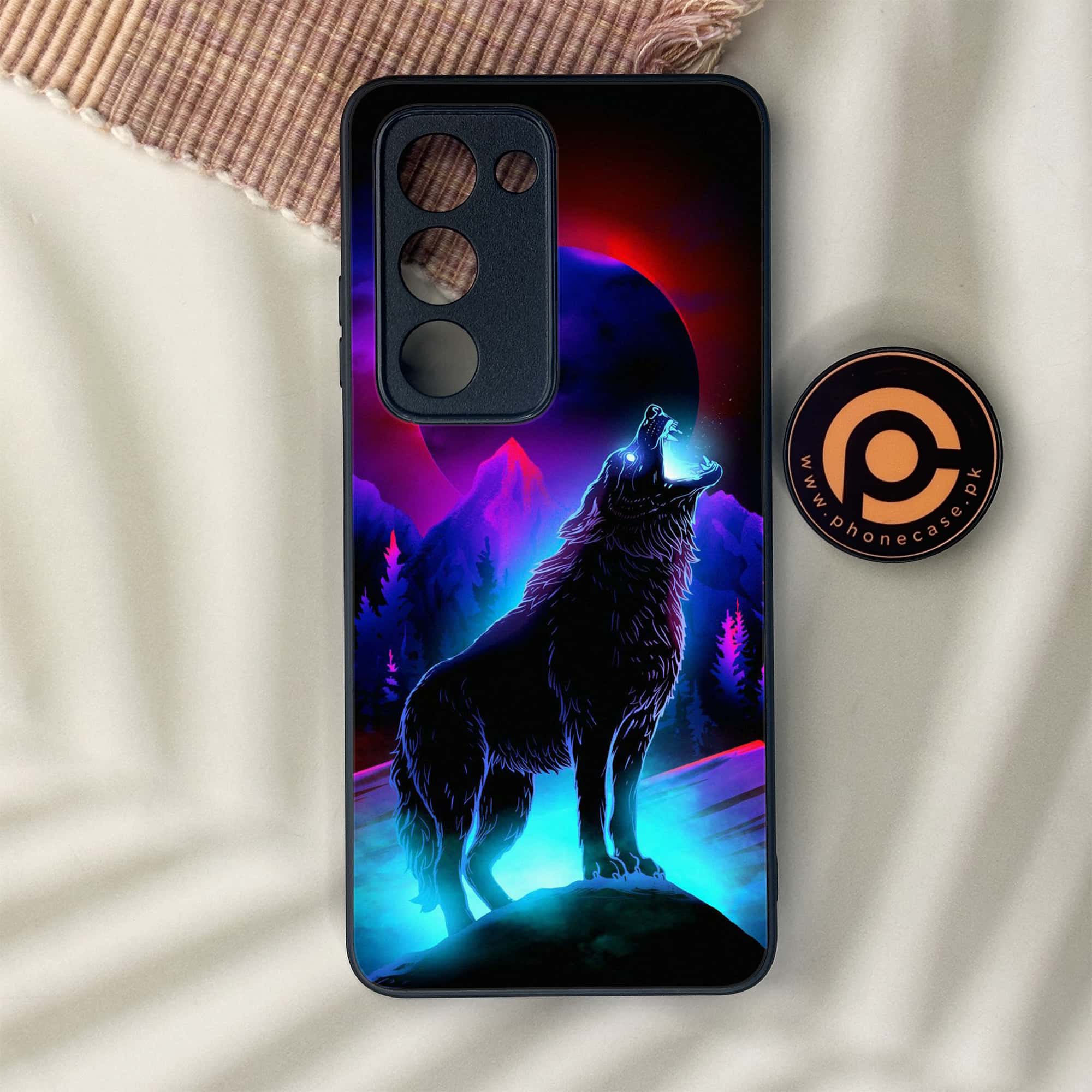 Oppo A5 2025 - Wolf Series - Premium Metal Printed soft Bumper shock Proof Case