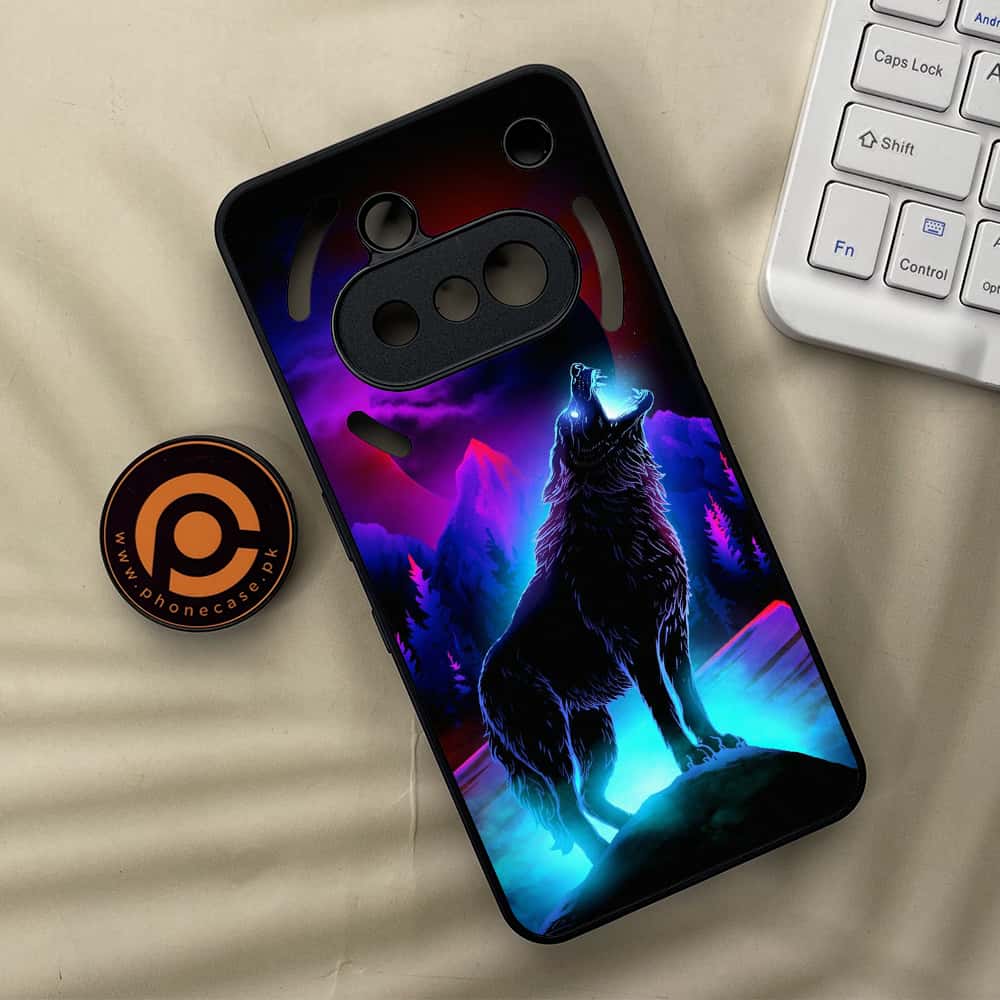 Nothing Phone 3a - Wolf Series - Premium Metal  Printed soft Bumper shock Proof Case