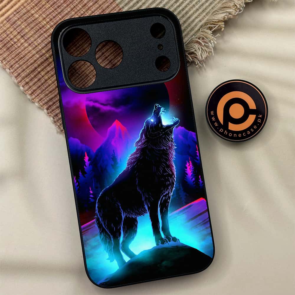 iPhone 17 Pro Max - Wolf Series - Premium Metal Printed soft Bumper shock Proof Case