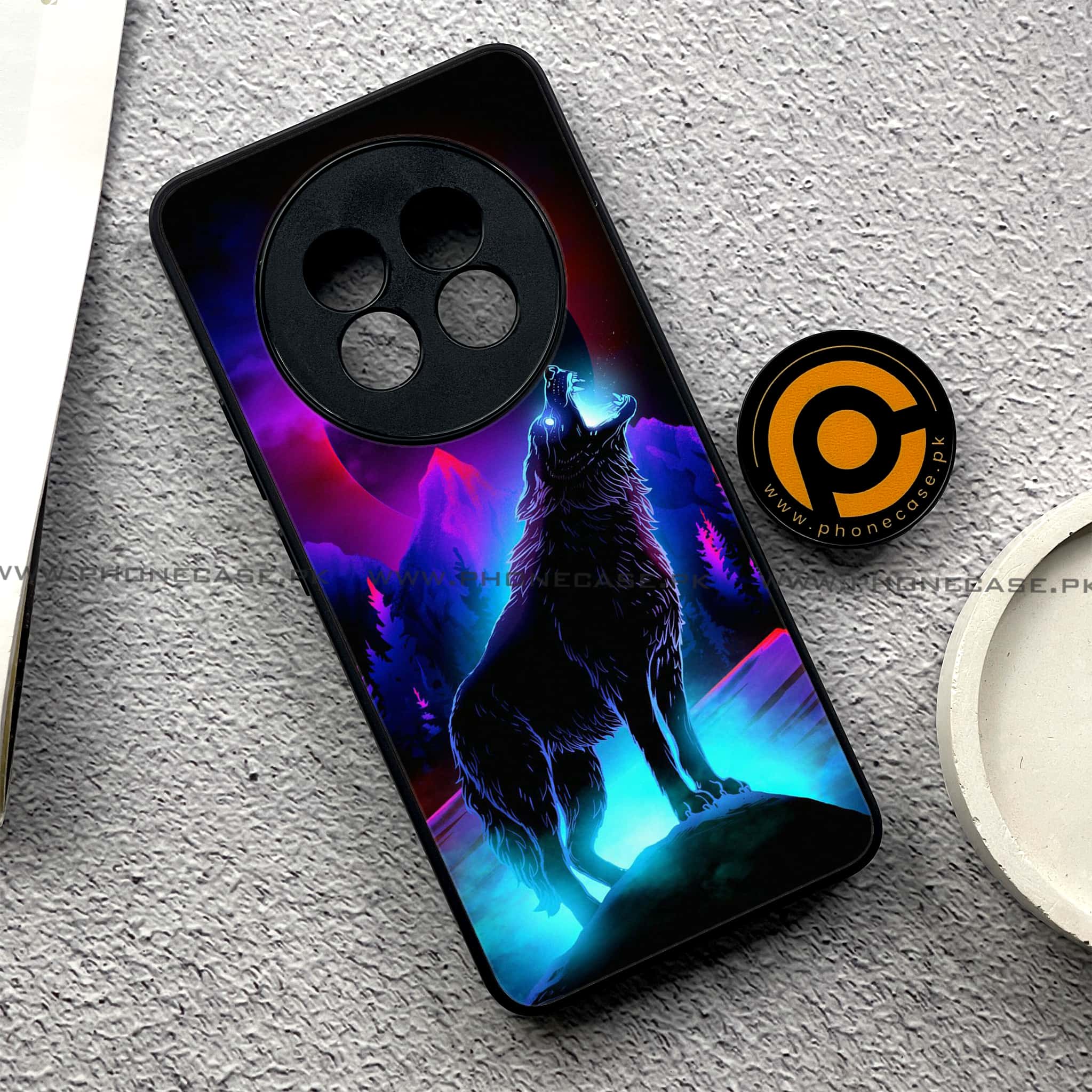 Realme 13 Pro Plus - Wolf Series - Premium Printed Glass soft Bumper shock Proof Case