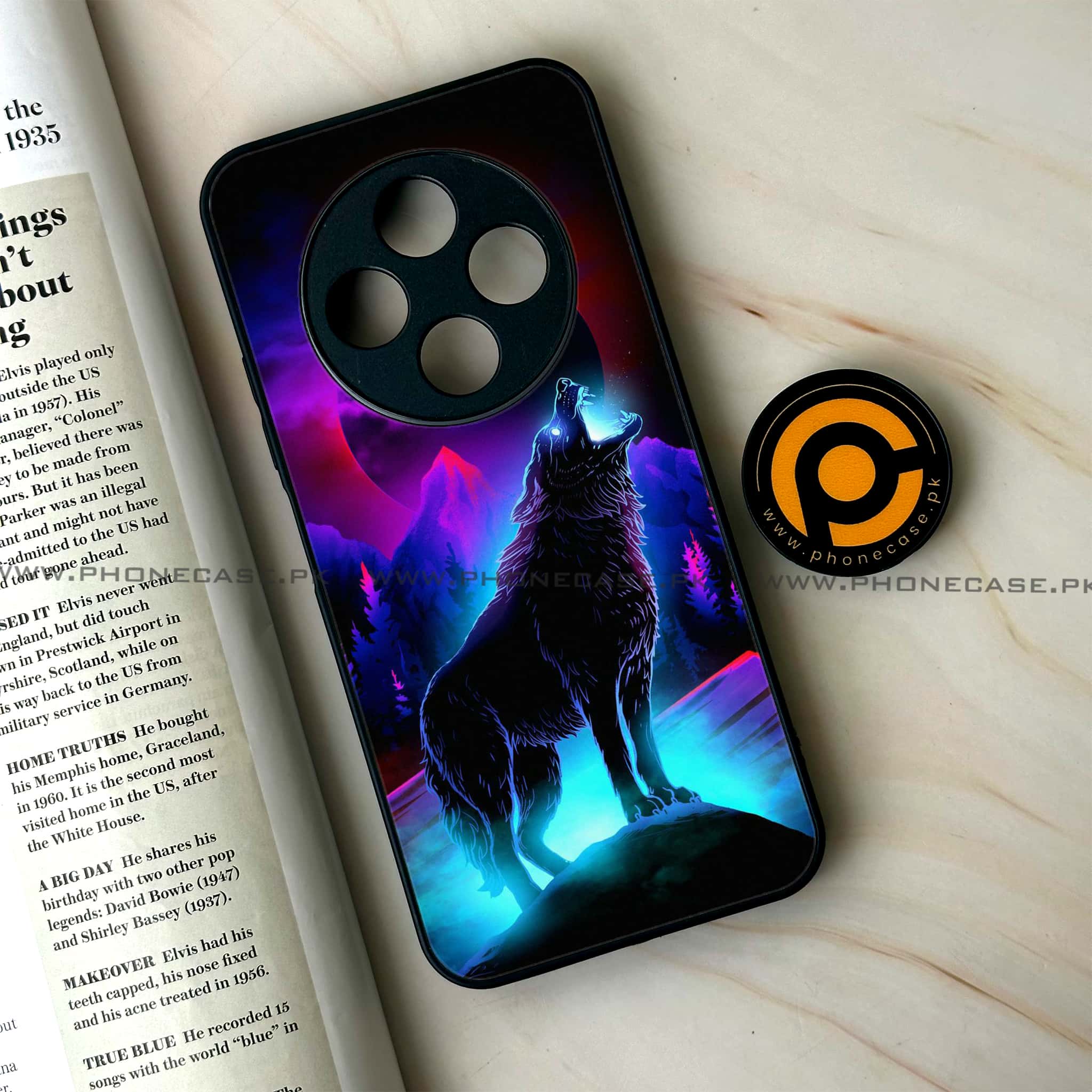 Oppo F27 Pro - Wolf Series - Premium Metal Printed soft Bumper Shock Proof Case