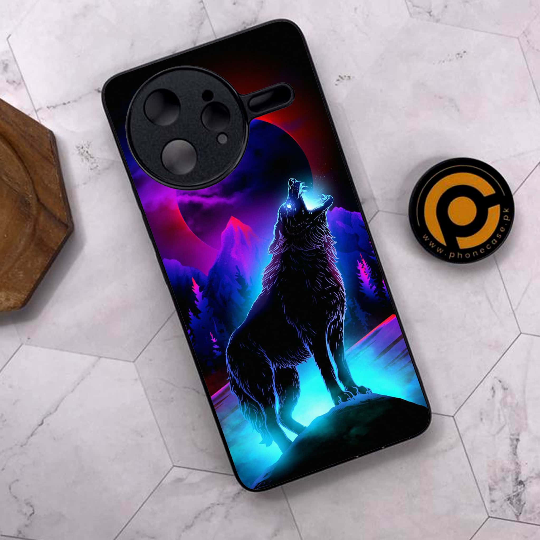 Xiaomi Poco F7 Ultra 5G - Wolf Series - Premium Metal Printed soft Bumper shock Proof Case