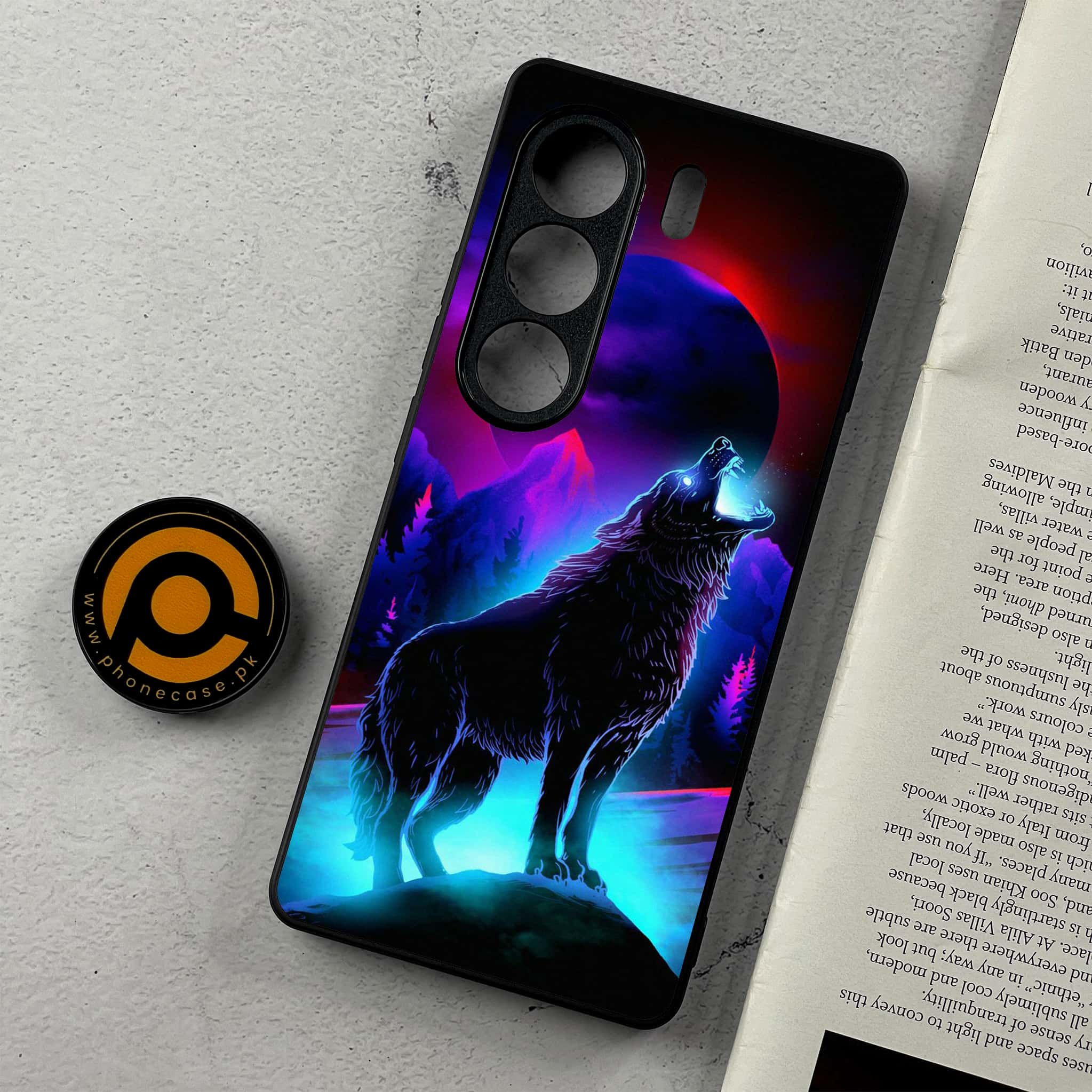 Tecno Camon 40 - Wolf Series - Premium Metal Printed Soft Bumper Shockproof Case
