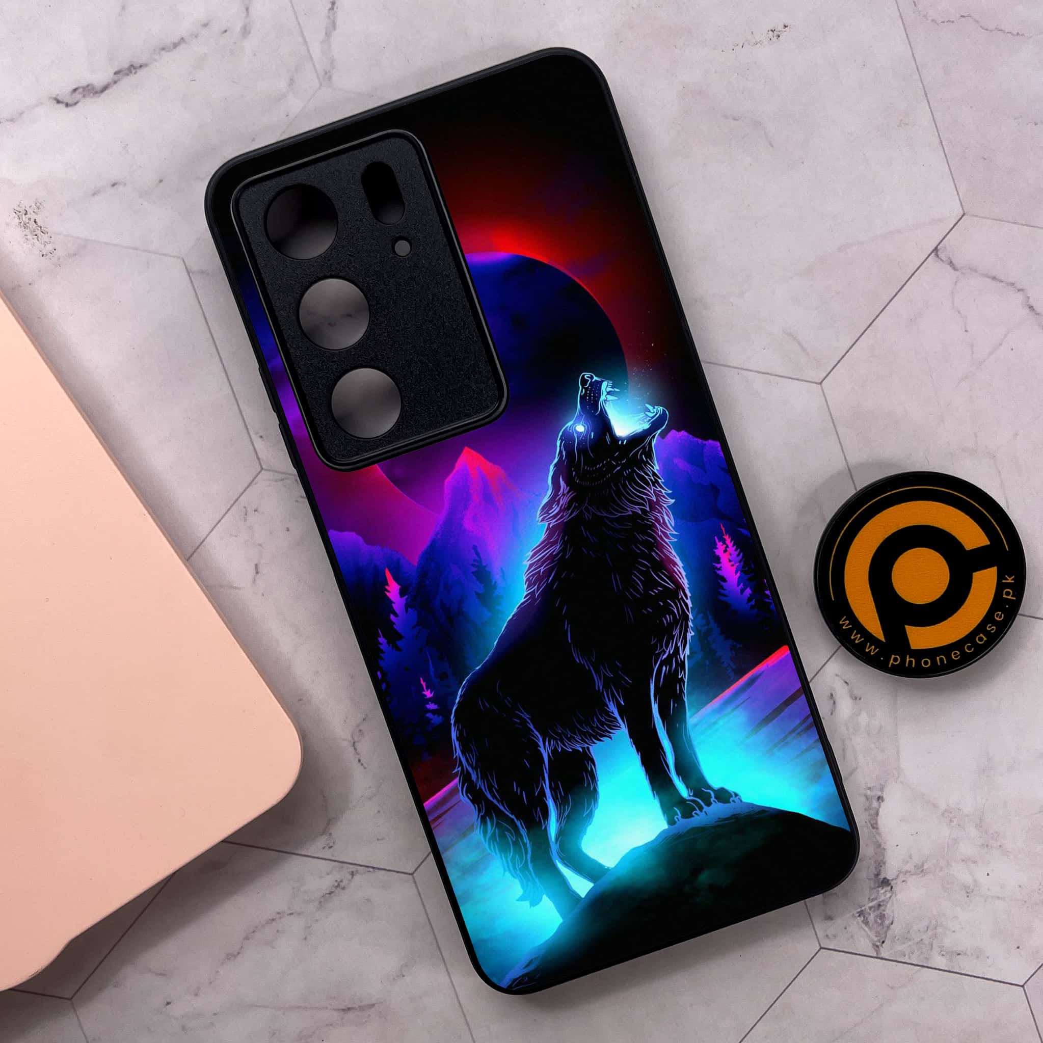 Realme C75x 4G - Wolf Series - Premium Metal Printed soft Bumper shock Proof Case