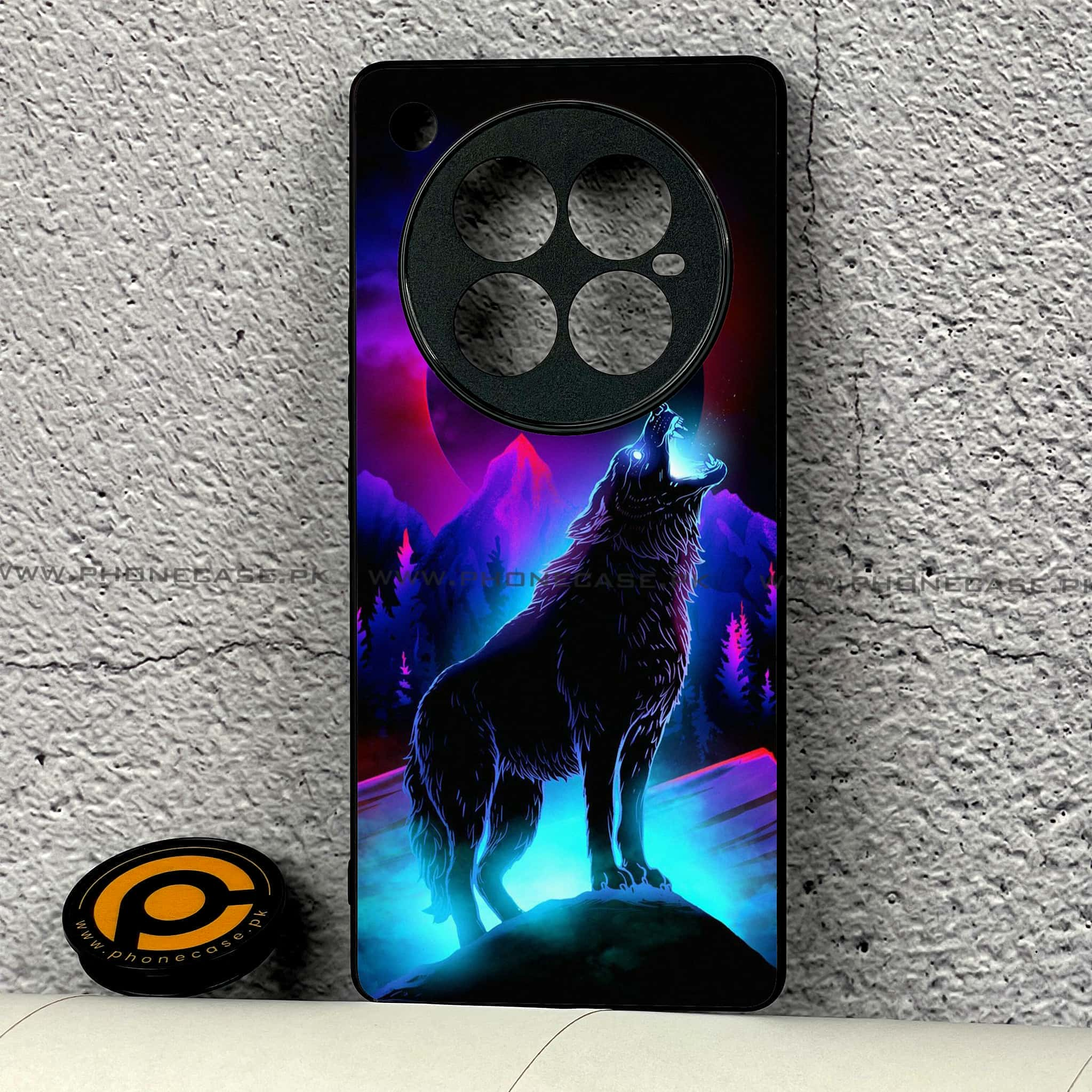 Infinix Zero 40 - Wolf Series - Premium Printed Glass soft Bumper shock Proof Case