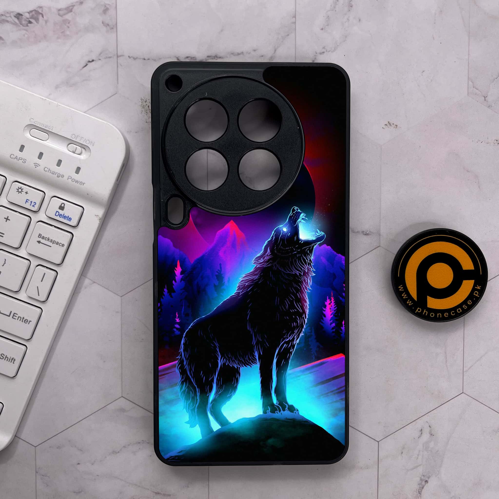 Tecno Camon 30 Premier - Wolf Series - Premium Metal Printed soft Bumper shock Proof Case