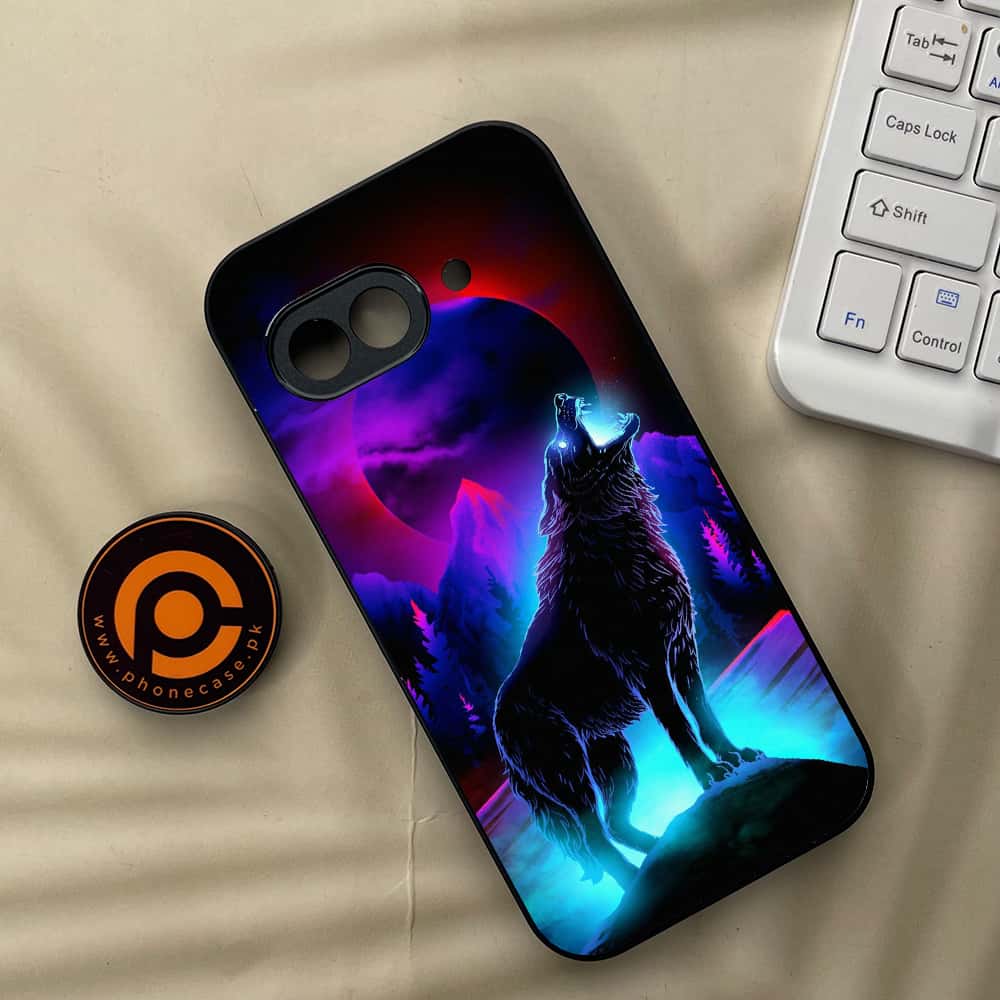 Google Pixel 9a - Wolf Series - Premium Metal Printed soft Bumper Shock Proof Case