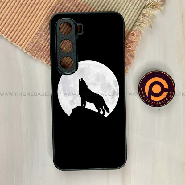 Infinix Hot 60i - Wolf Design 3 - Premium Metal Printed soft Bumper shock Proof Case CS-42238