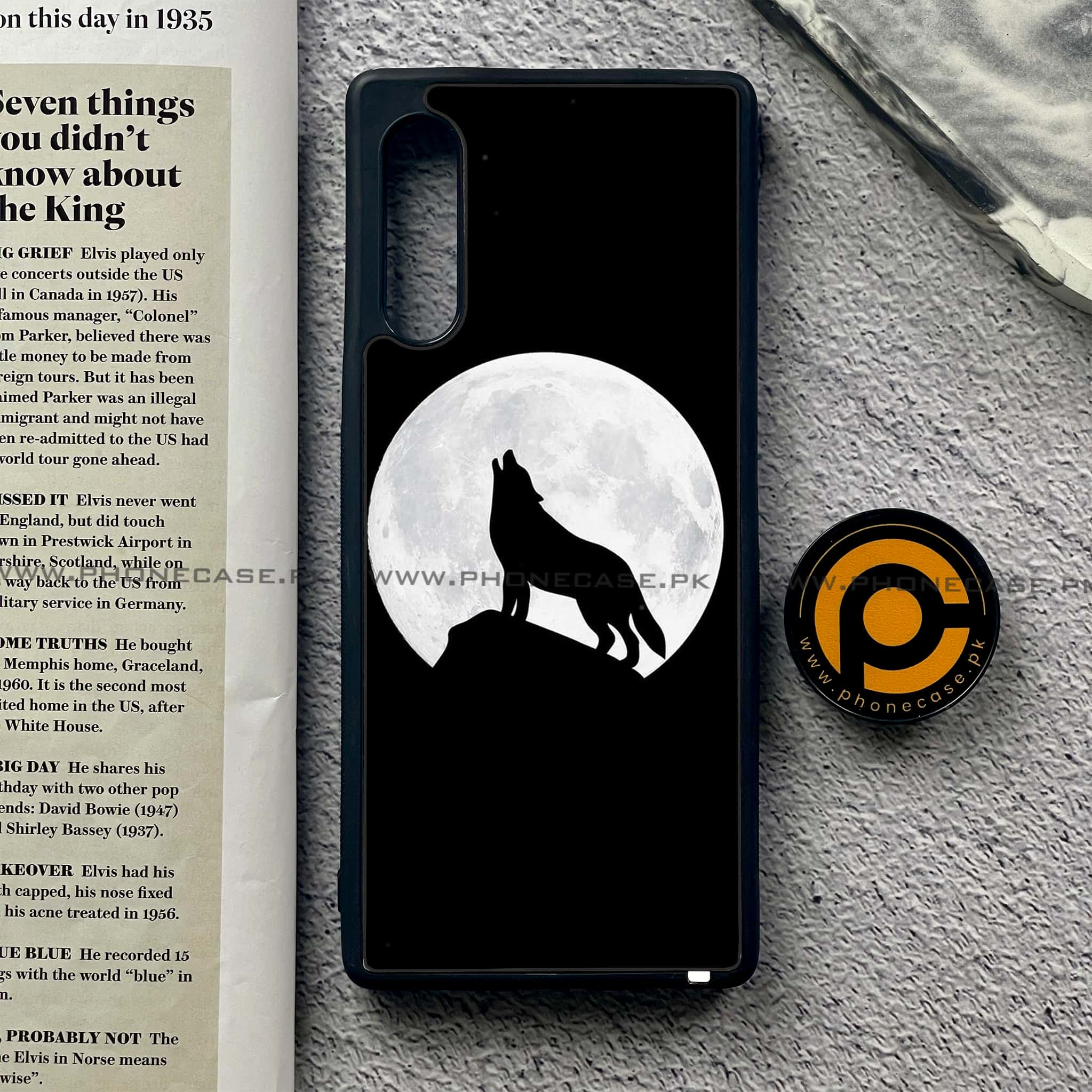 LG G9 - Wolf Series - Premium Metal Printed soft Bumper shock Proof Case