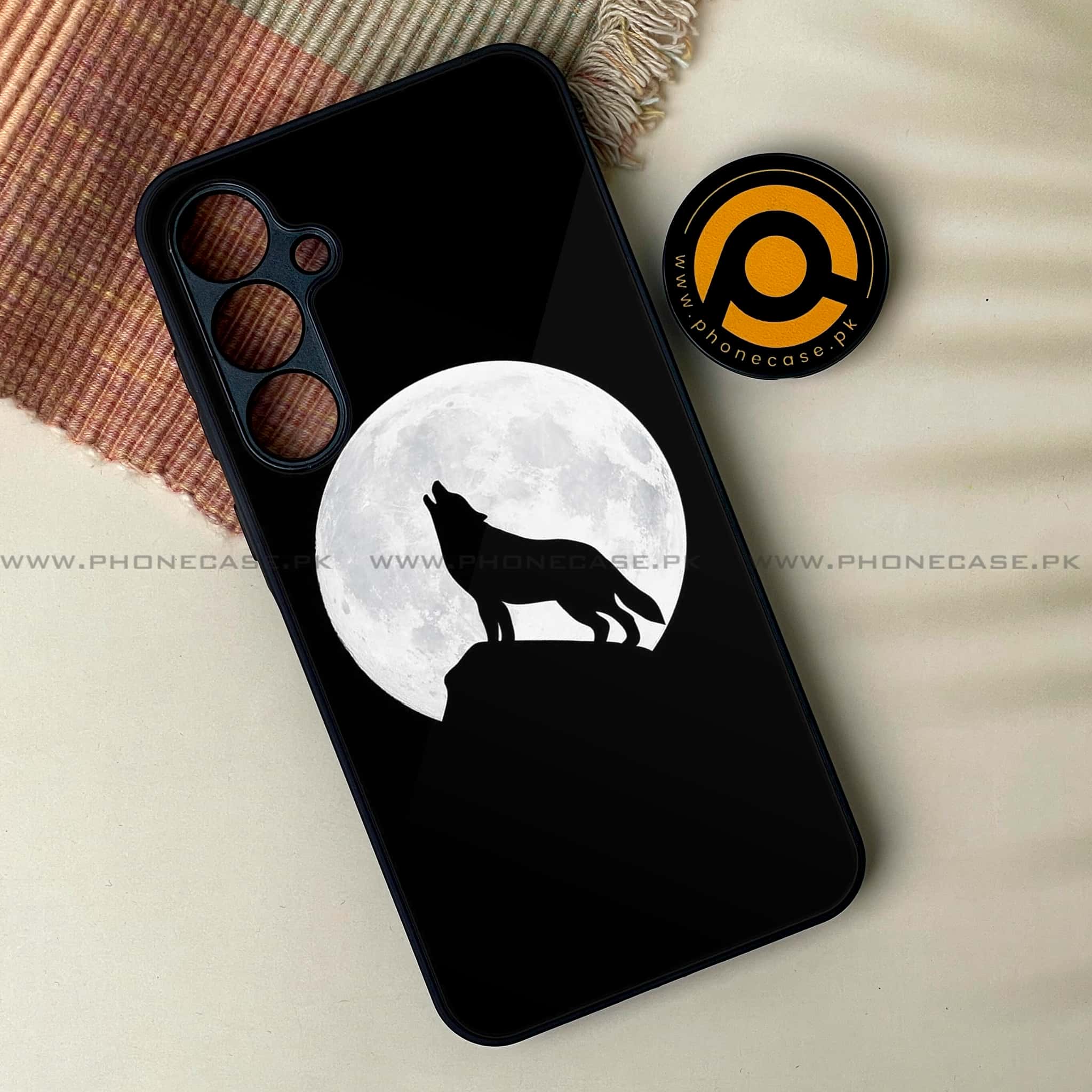 Samsung Galaxy S24 FE - Wolf Series - Premium Metal Printed soft Bumper shock Proof Case