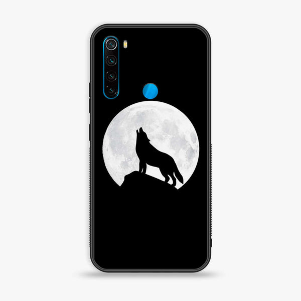 Redmi Note 8 - Wolf Design 3 - Premium Printed Glass soft Bumper shock Proof Case CS-9926