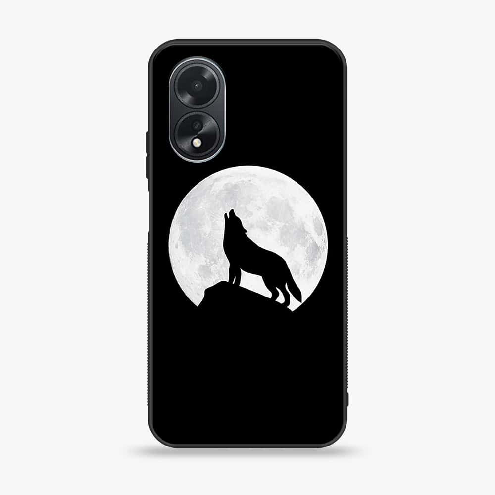 Oppo A18 4G - Wolf Series - Premium Printed Glass soft Bumper shock Proof Case