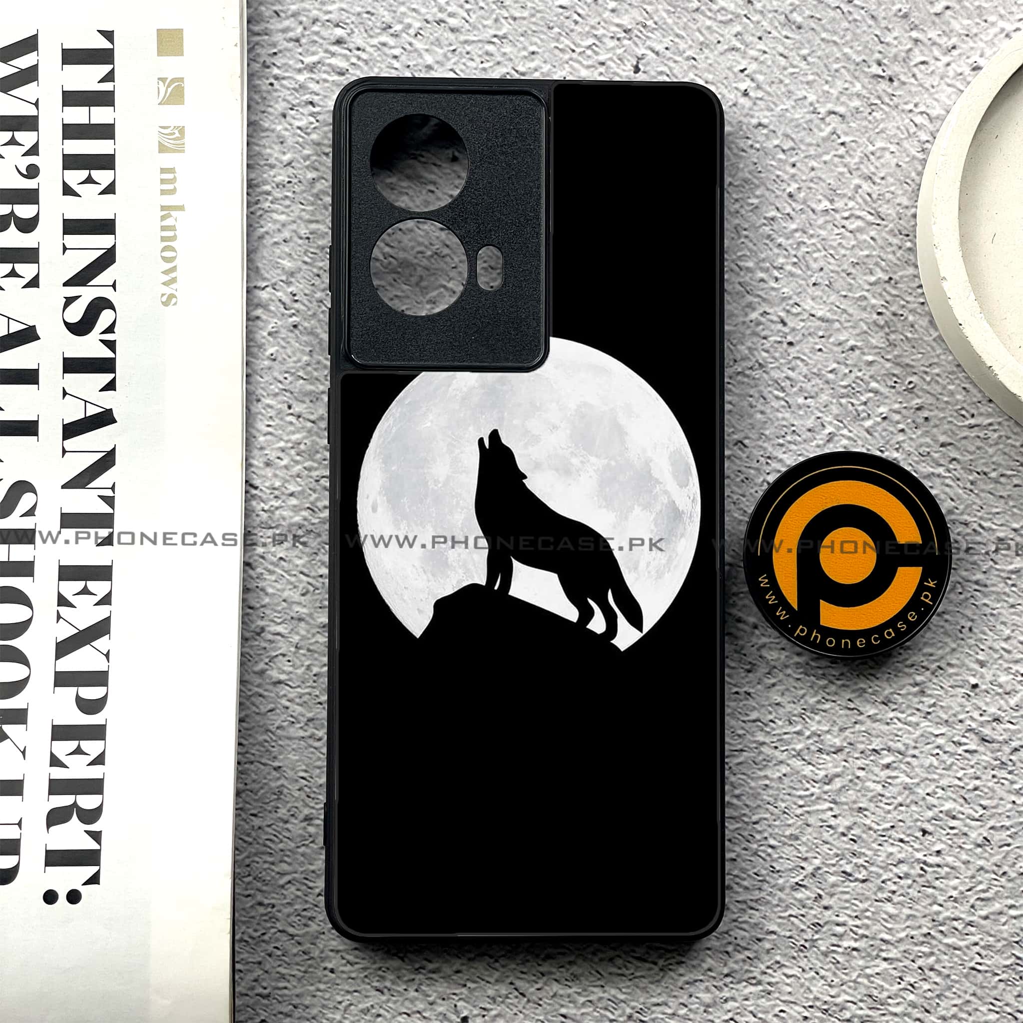 Moto G85 - Wolf Series - Premium Printed Glass soft Bumper shock Proof Case