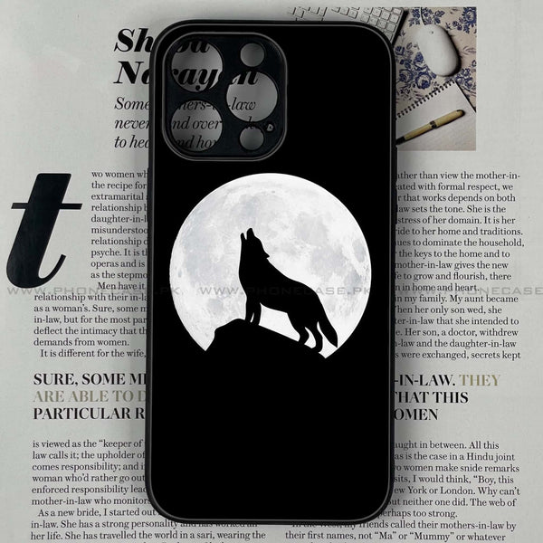 iPhone 15 Pro - Wolf Design 3 - Premium Printed Glass soft Bumper shock Proof Case CS-16452