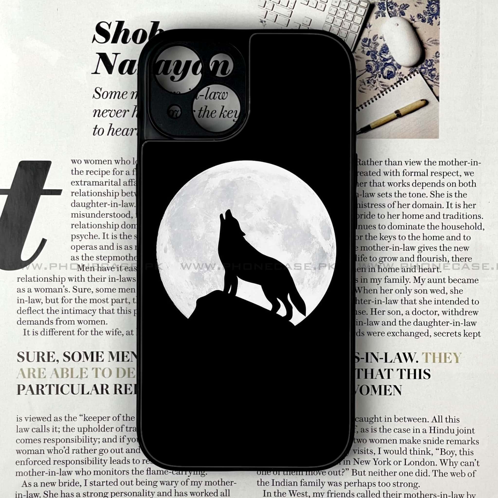 iPhone 13 Mini - Wolf Series - Premium Printed Glass soft Bumper shock Proof Case
