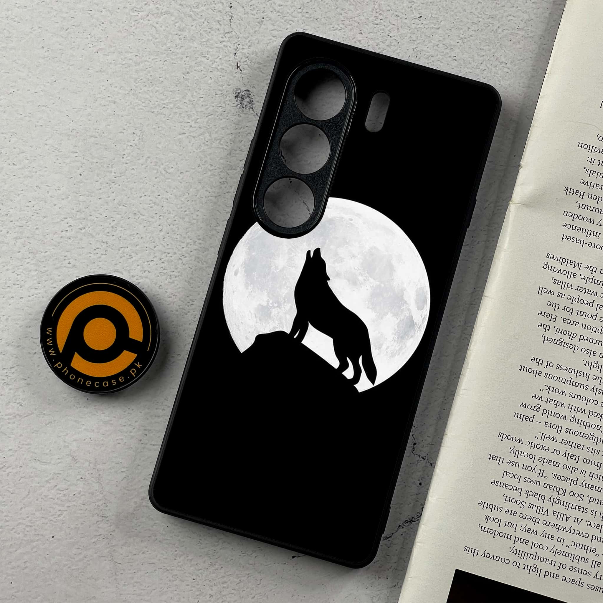 Tecno Camon 40 - Wolf Series - Premium Metal Printed Soft Bumper Shockproof Case