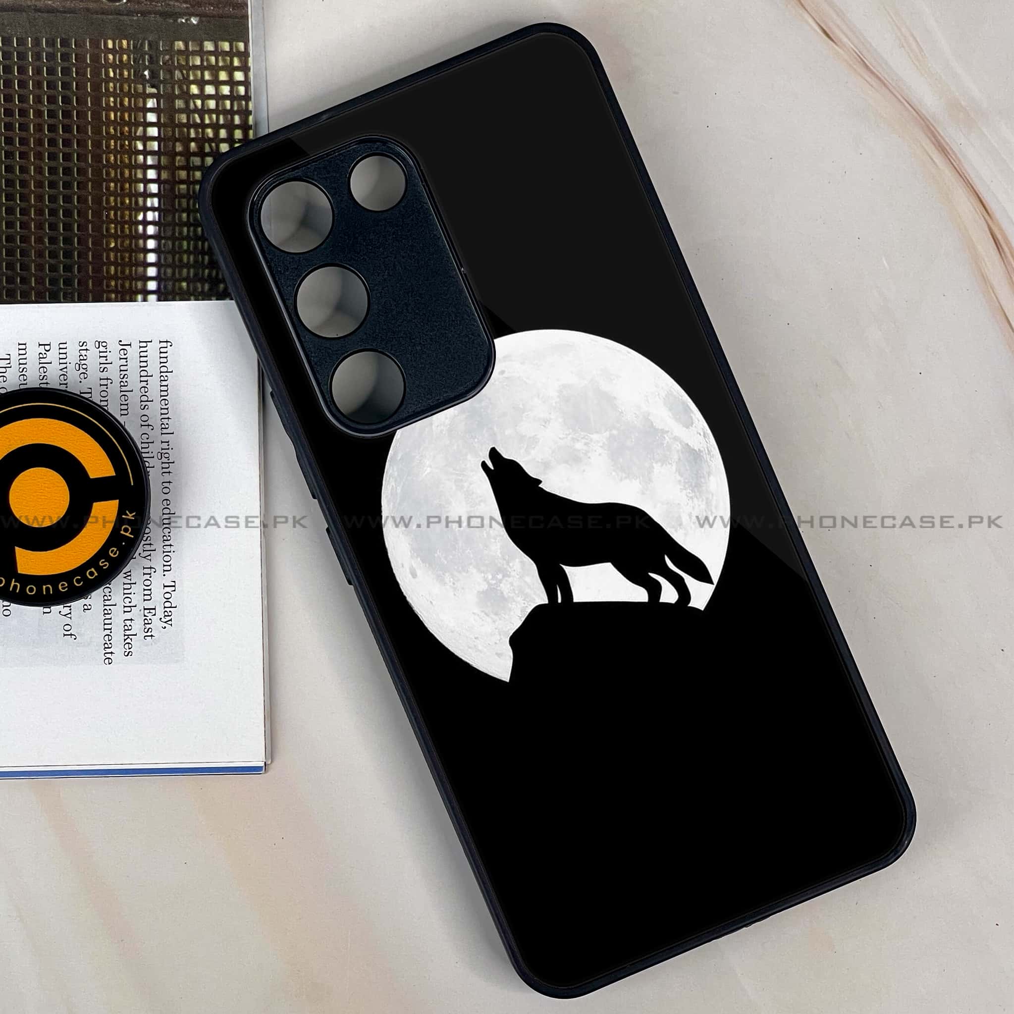 Vivo Y200e - Wolf Series - Premium Metal Printed soft Bumper shock Proof Case