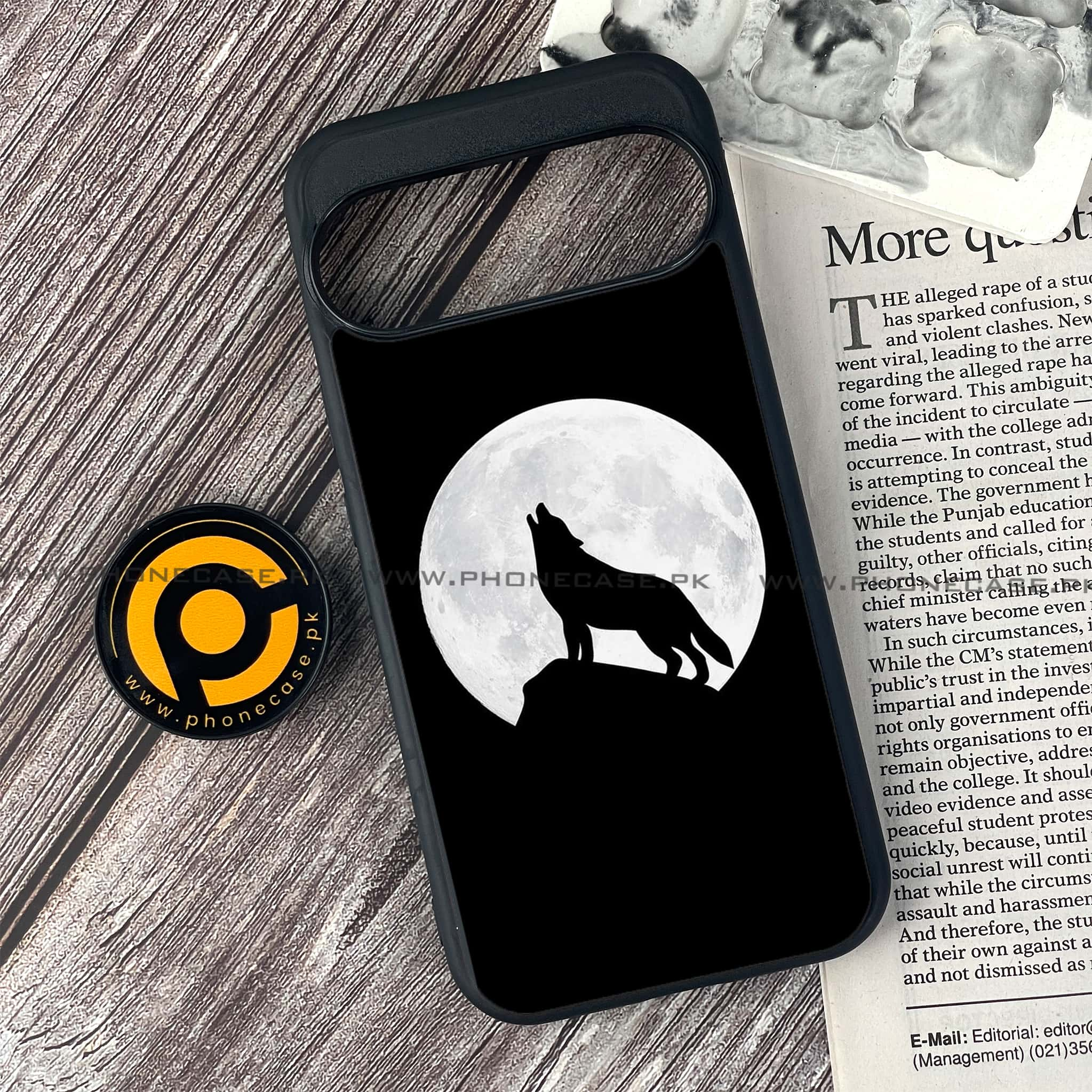 Google Pixel 9 - Wolf Series - Premium Printed Glass soft Bumper shock Proof Case