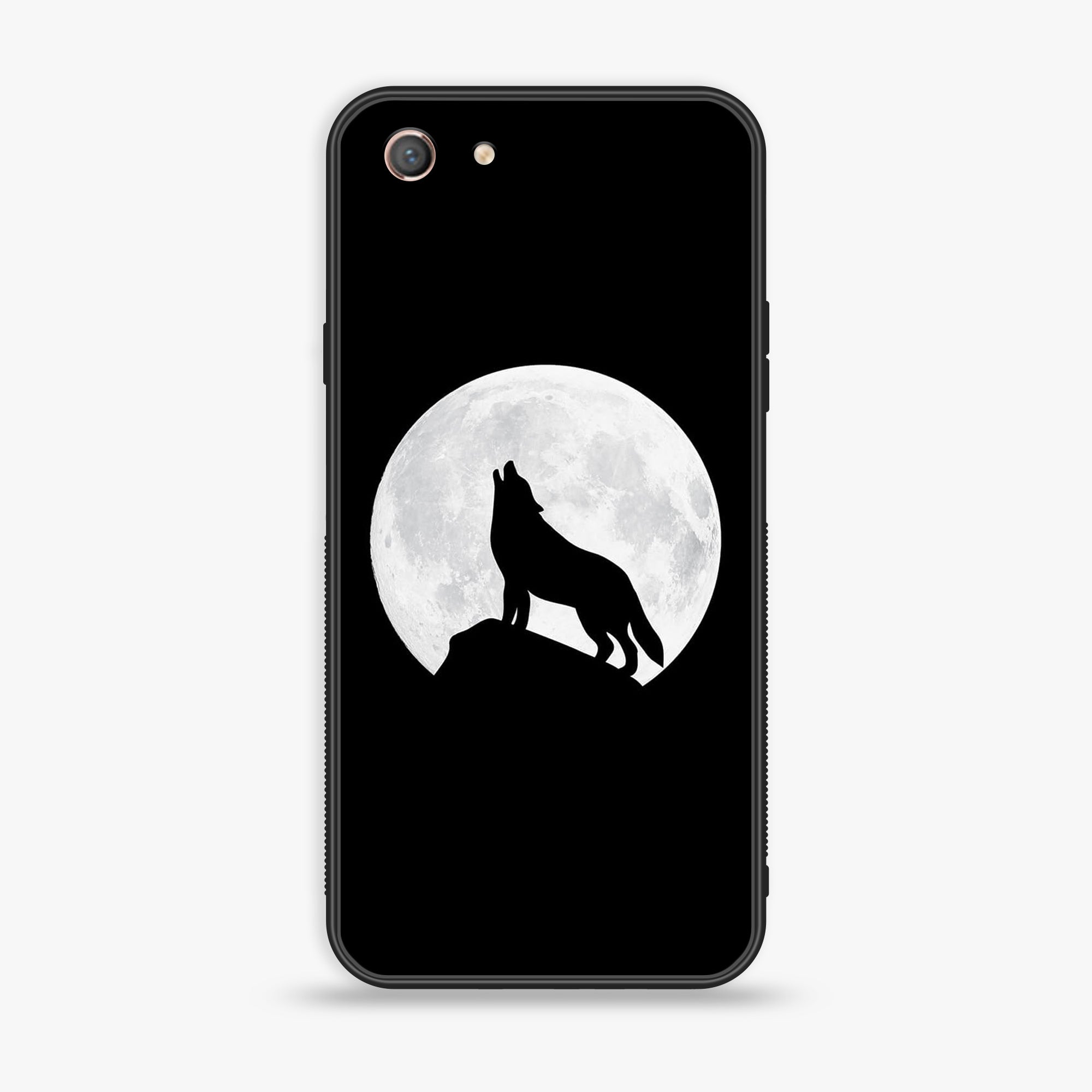 Oppo A71 (2017)  - Wolf Series  - Premium Printed Glass soft Bumper shock Proof Case