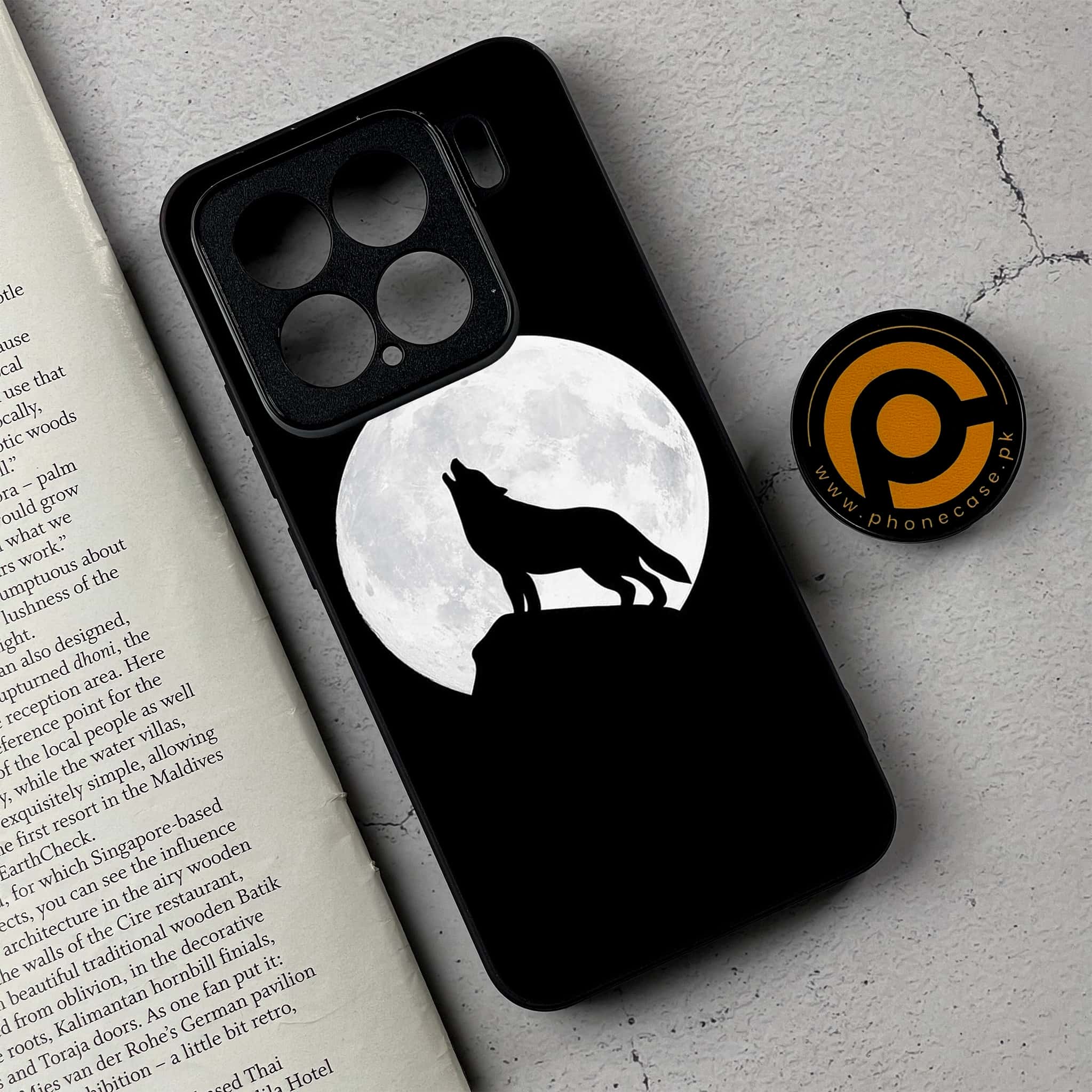 Xiaomi 15 - Wolf Series - Premium Metal Printed soft Bumper shock Proof Case